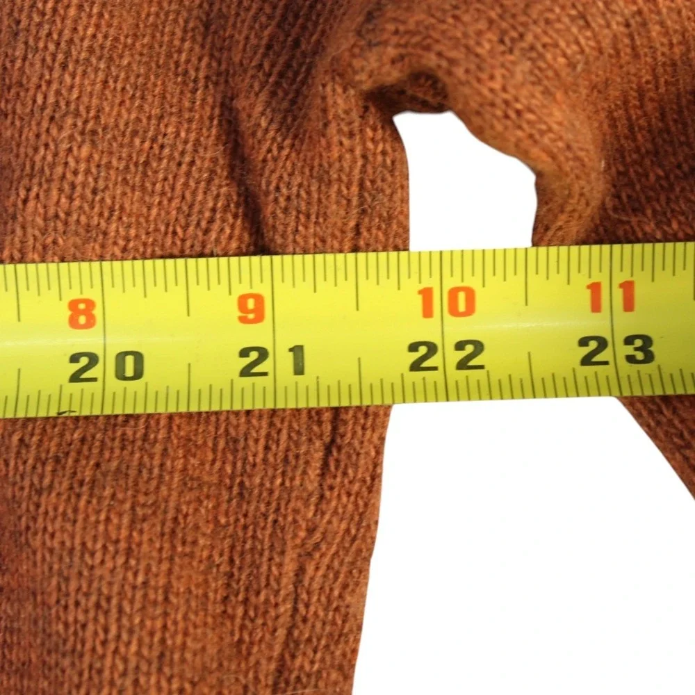 Madewell‎ Sweater Womens Rust Orange Ribbed Pullover Crew Neck Winter Outdoor